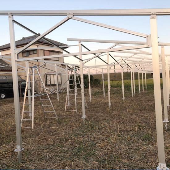 estructura de la granja solar