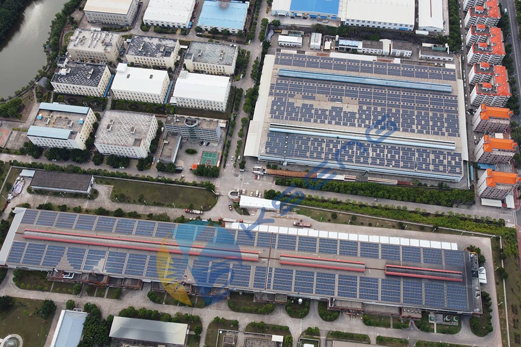 Soporte de montaje fotovoltaico de techo de 5MW
