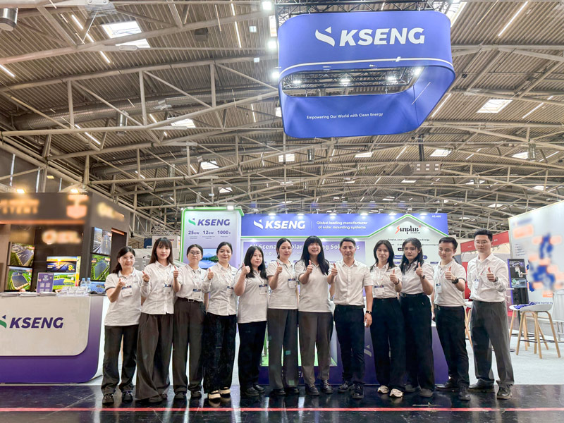 Intersolar Europe 2026 - Kseng Solar brilla con fuerza con soluciones de estructuras de montaje solar listas para todo tipo de escenarios en stock en Alemania