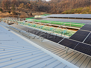 598KW-Roof Solar Panel Mounting System in Korea