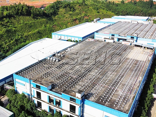 11MW - Solución solar de techo de aluminio en China
