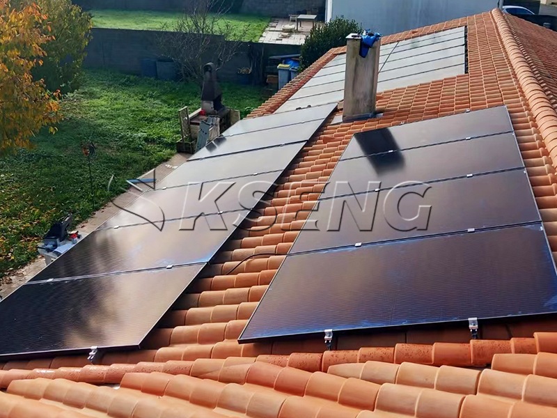 Formas comunes de soportes fotovoltaicos de techo