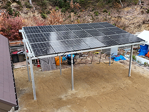 6KW-Waterproof Solar Carport Project in Japan