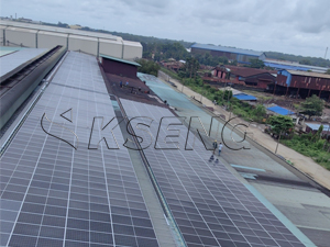 Sistema de montaje de paneles solares de 8 MW en tejados de Myanmar