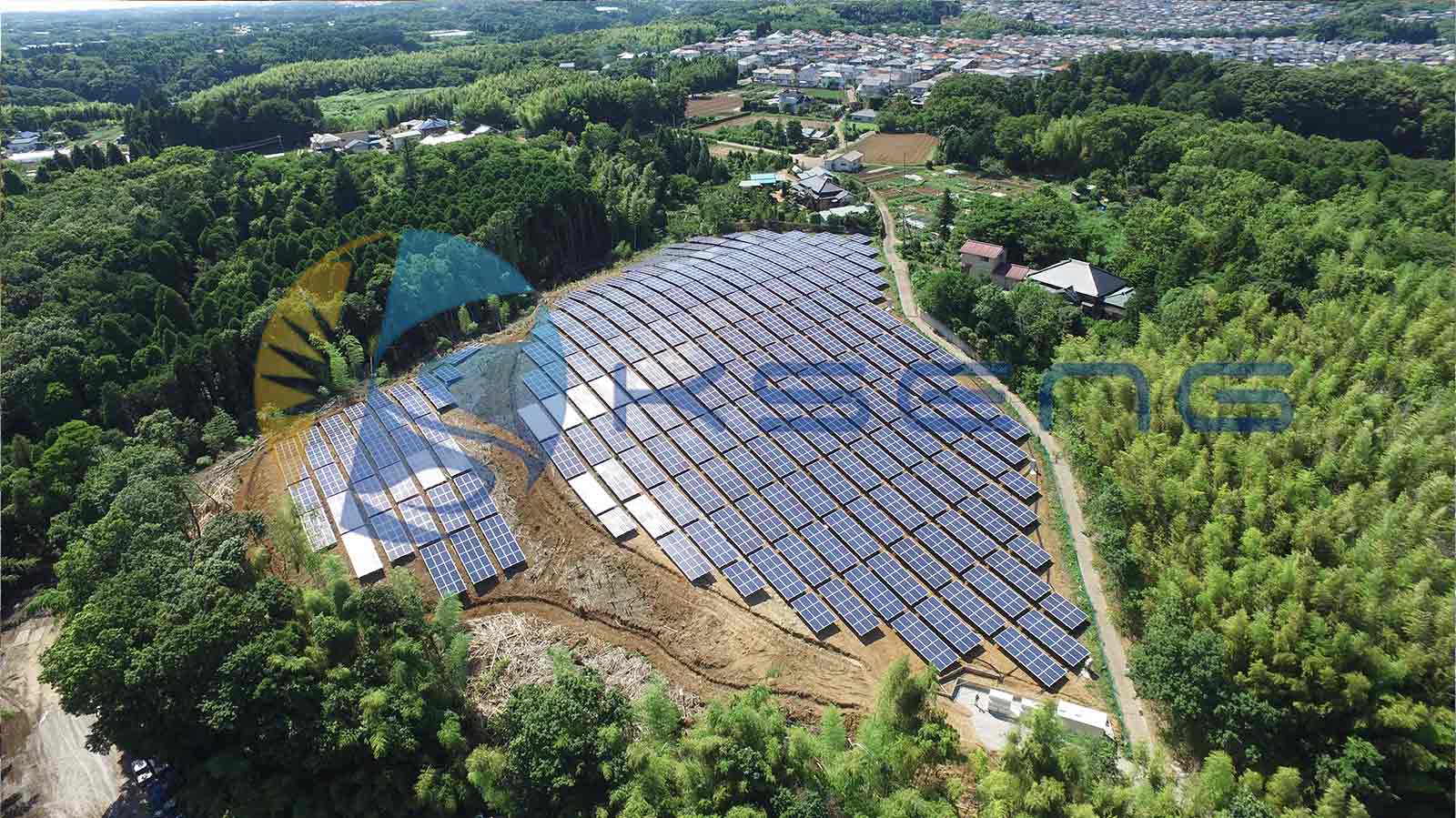  Chiba-ken sistema de montaje en suelo de panel solar 1MW 