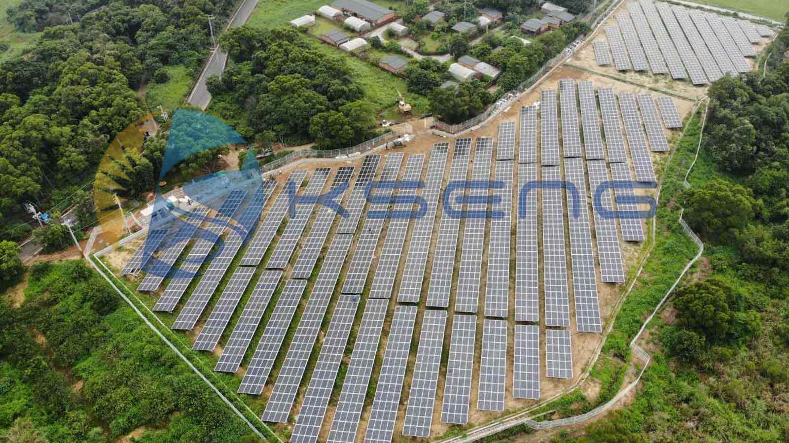 Taiwán 1,6MW —— Suelo sistema de montaje solar de base de tornillo