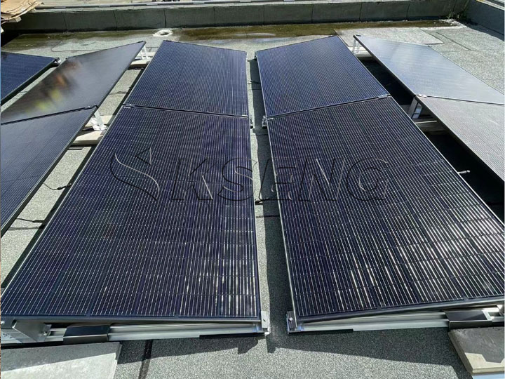 Solar Ballast Roof solar mount in Germany-20KW