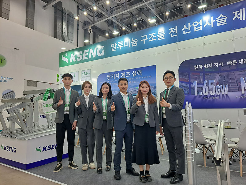 Kseng Solar trae opciones versátiles de estanterías solares a Corea en la Green Energy Expo 2024