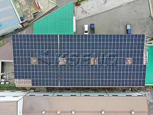 Proyecto de montaje en techo solar de 150 KW en Corea