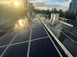 Soporte para techo de panel solar de 72 kW en Filipinas