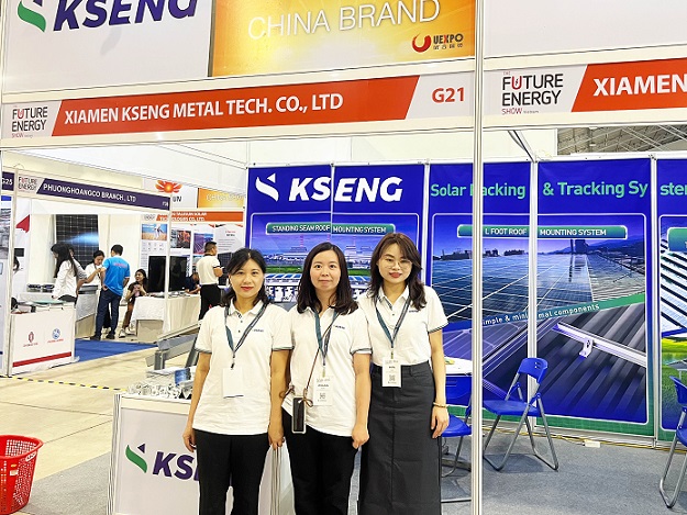 Kseng Solar presentó sus últimas soluciones de estanterías solares en The Solar Show Vietnam 2023
