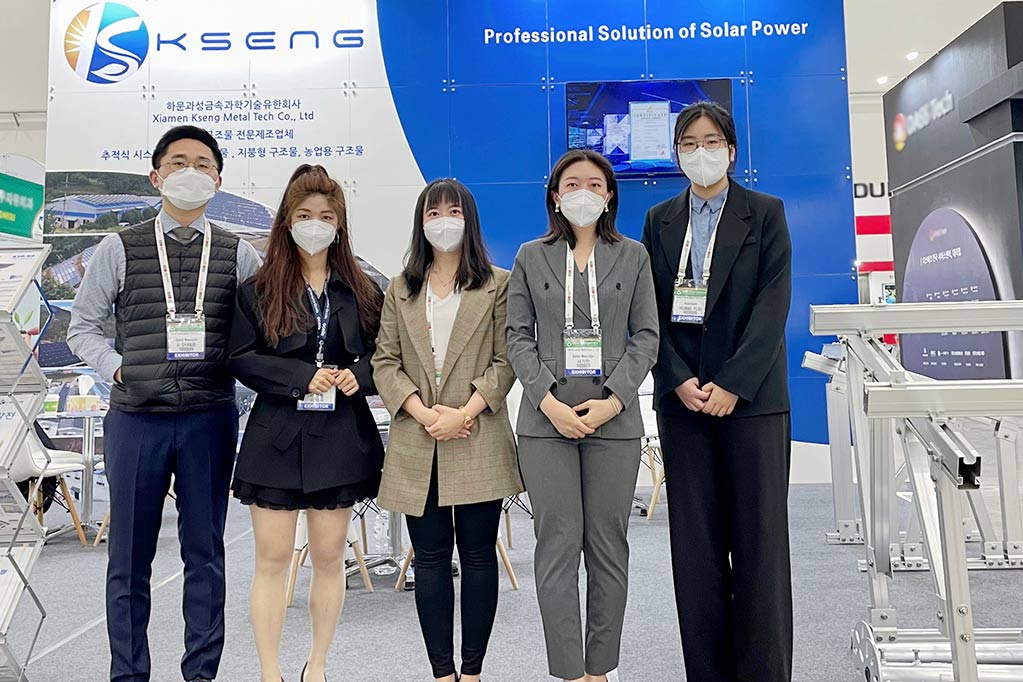 kseng solar brilló en la exposición de energía verde 2022 en daegu, corea del sur
