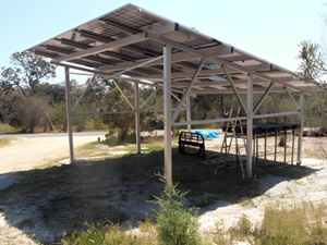 Proyecto de sistema de montaje en cochera solar de 9KW en Australia